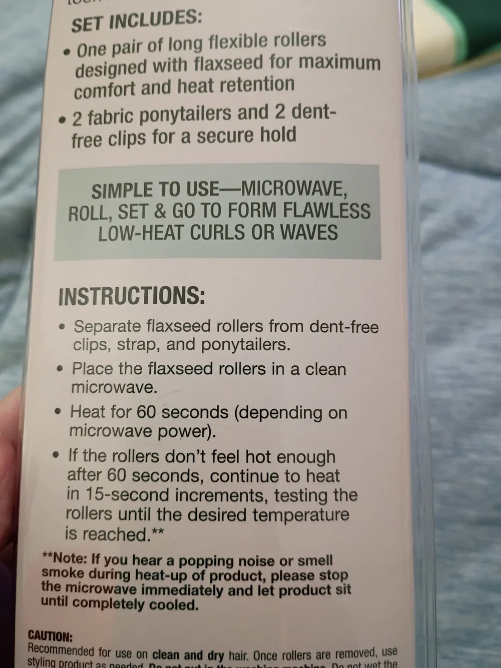 Loose Waves Microwave Roller Set - Flaxseed
